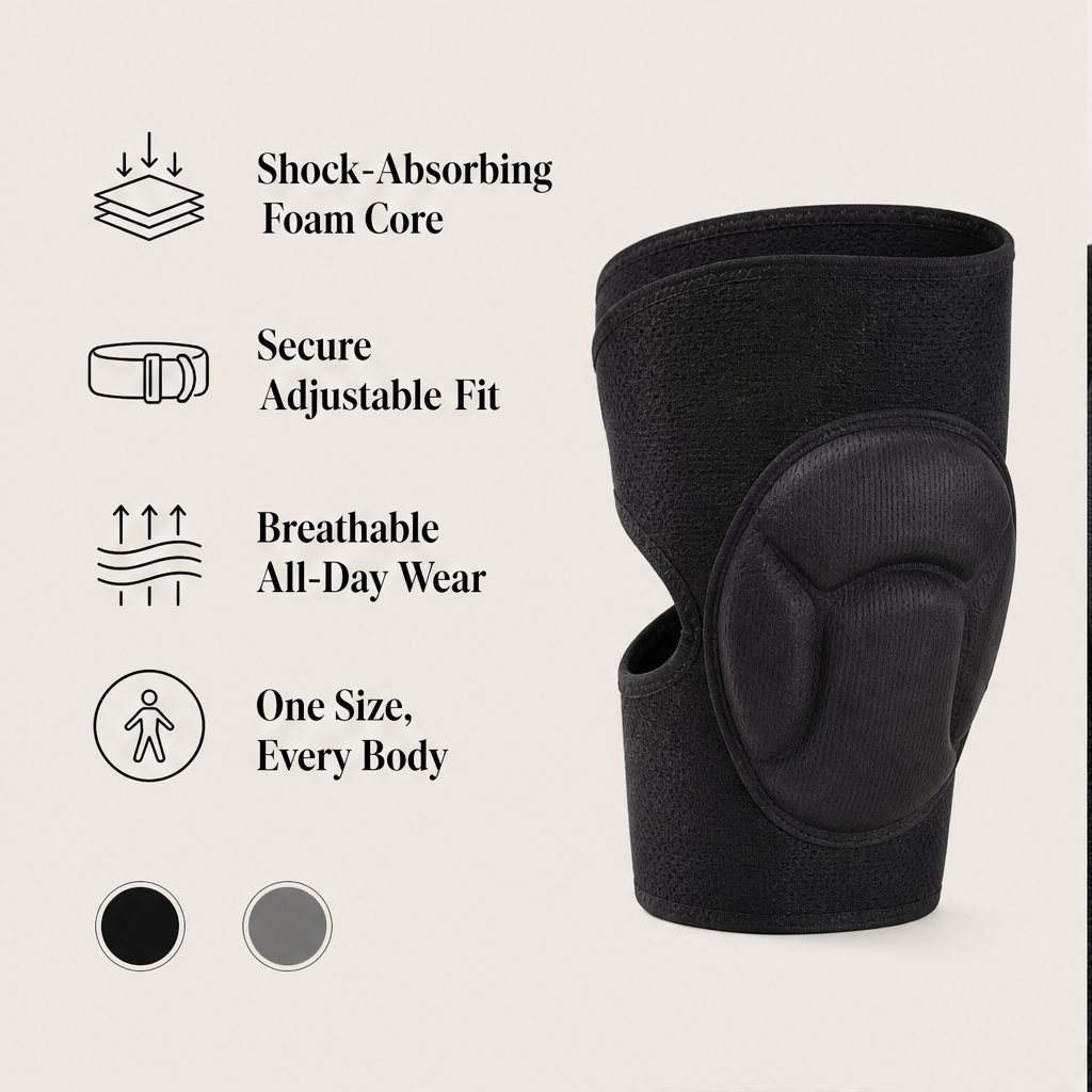 Kneelix – Shock-Absorbing Non-Slip Compression Knee Pads + 50% OFF features