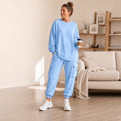 Willowdrift – Soft Knit Crew Top & Cargo Jogger Matching Set + 50% OFF