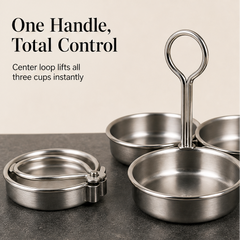 Yolkcraft – 304 Stainless Steel 3-Cup Egg Steamer with Lift Handle + 50% OFF