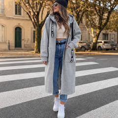 Willowdale – Longline Hooded Fleece Coat with Deep Pockets + 50% OFF