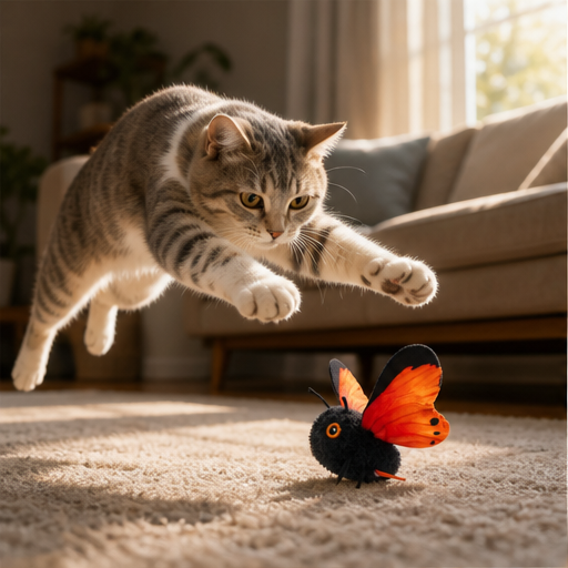 Flutterbeau – Auto-Flutter Sensor Butterfly Interactive Cat Toy + 50% OFF lifestyle