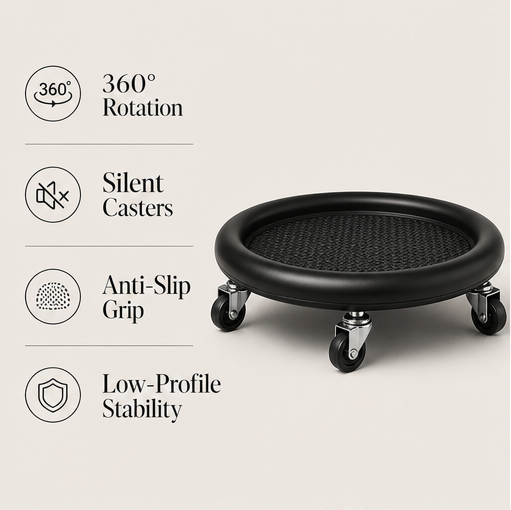 CoreForge – 360° Swivel Core Disc with Anti-Slip Grip and Knee Mat + 50% OFF features
