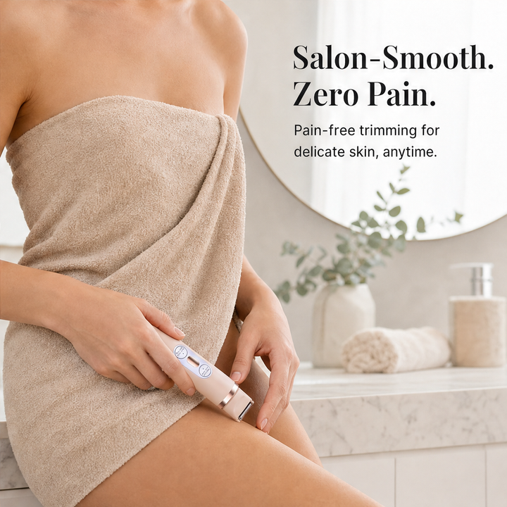 Petalique – Painless Dual-Head Cordless Bikini Trimmer + 50% OFF features
