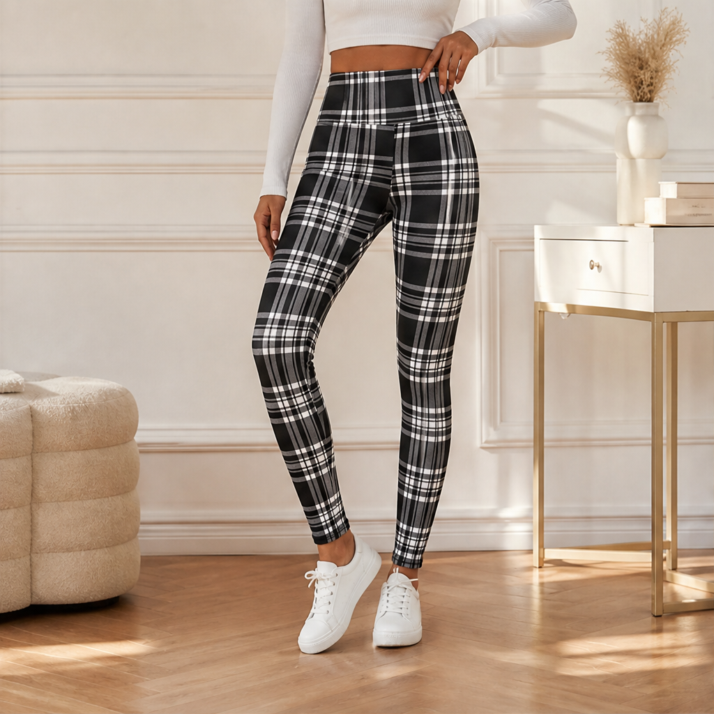 Hearthloom – Fleece-Lined Plaid Leggings with Slimming High Waist + 50% OFF lifestyle