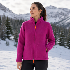 Sherpelle – Sherpa-Lined Reversible Mock Neck Zip Jacket + 50% OFF