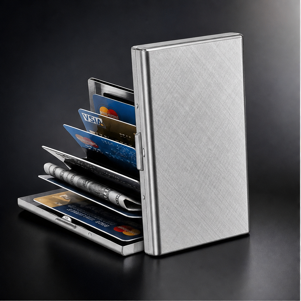 Shieldwick – RFID-Blocking Stainless Steel Card Holder + 50% OFF lifestyle