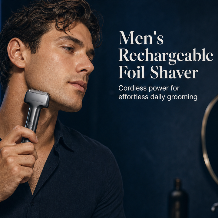 Vellum Shave – Hexagonal Mesh Foil Rechargeable Electric Shaver + 50% OFF features