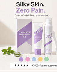 CloudSense – Pain-Free Bikini Hair Removal Cream & Spray Kit + 1+1 FREE