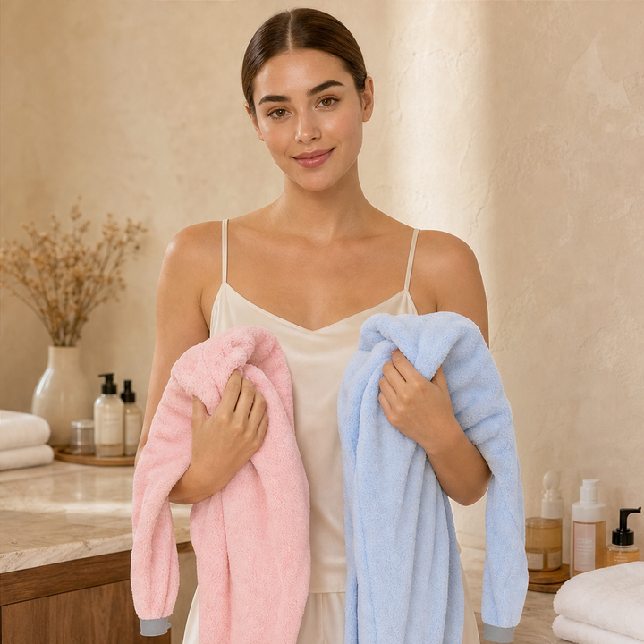 Wrapdry – Fast-Absorbing Secure-Band Hair Towel + 50% OFF lifestyle