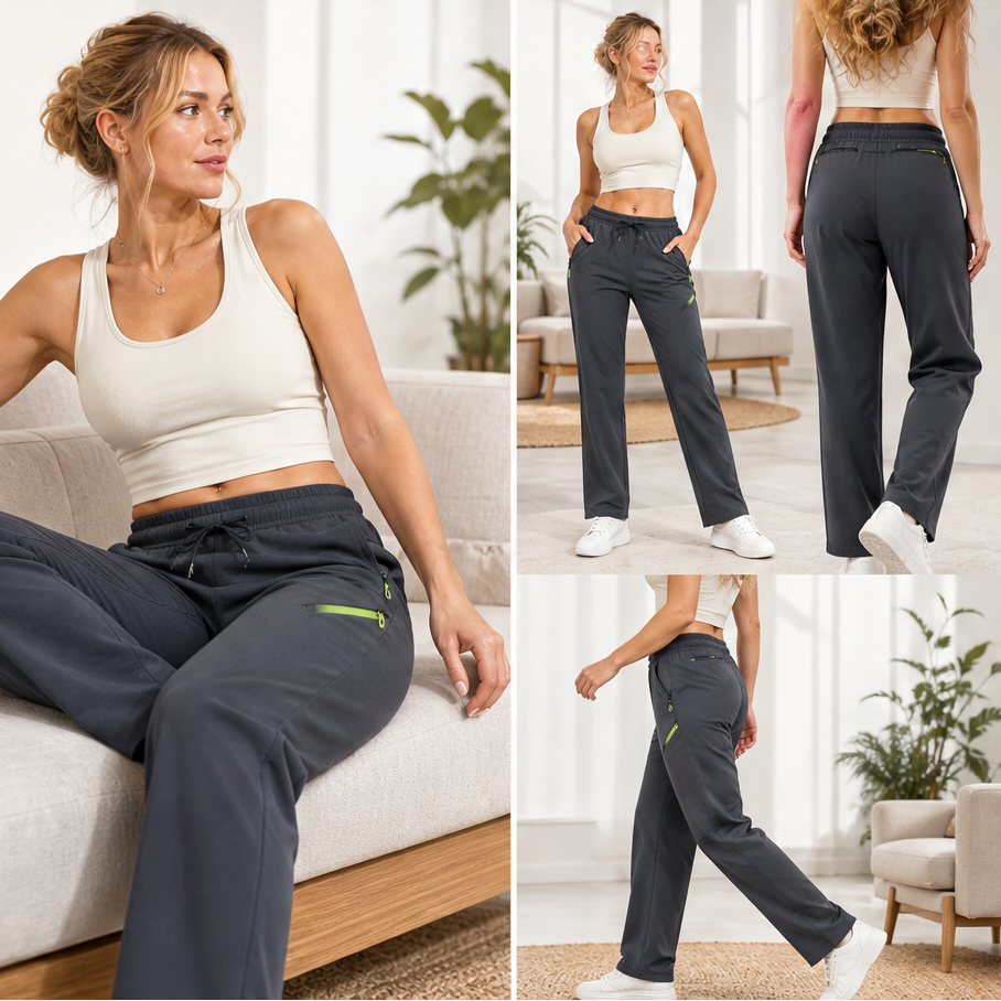 Glidewear – Elastic-Waist 6-Pocket Straight-Leg Cargo Trousers + 50% OFF features