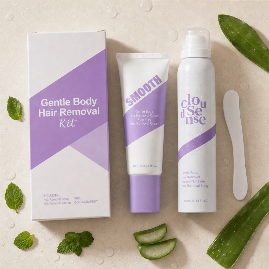 CloudSense – Pain-Free Bikini Hair Removal Cream &amp; Spray Kit + 1+1 FREE lifestyle