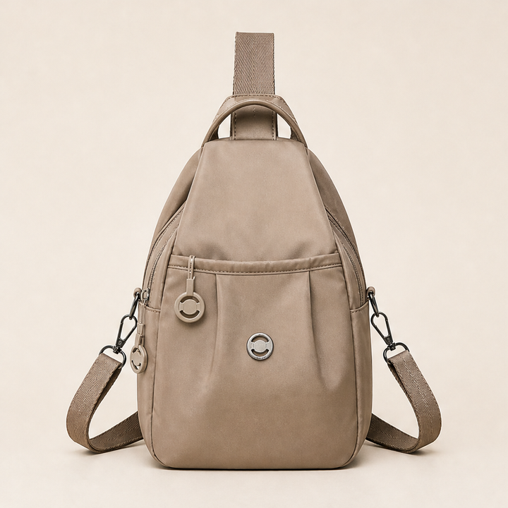 Adaptura – 2-in-1 Convertible Backpack, Crossbody &amp; Chest Bag + 50% OFF Taupe