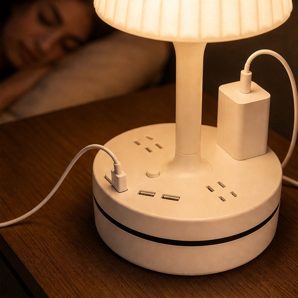 Litewick – Bedside Lamp with AC Outlets &amp; USB Charging Base + 50% OFF lifestyle