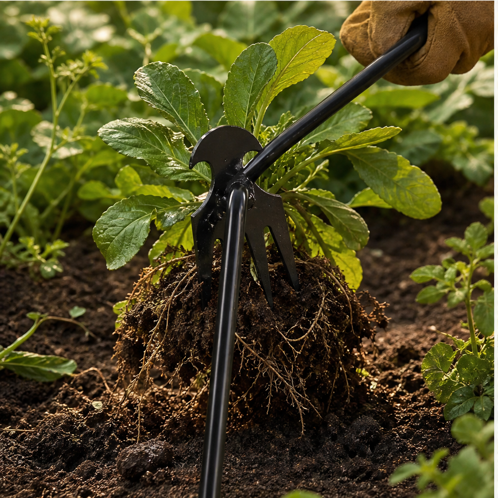 Rootwick – Stand-Up Long-Handle Weed Puller with Claw Fork + 50% OFF lifestyle