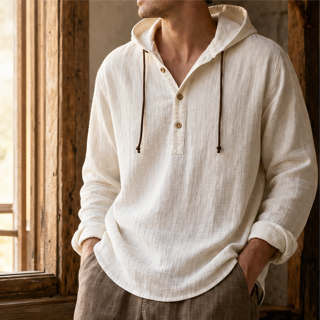 Saltwick – Breathable Hooded Shirt with Adjustable Drawstring for Men + 50% OFF features