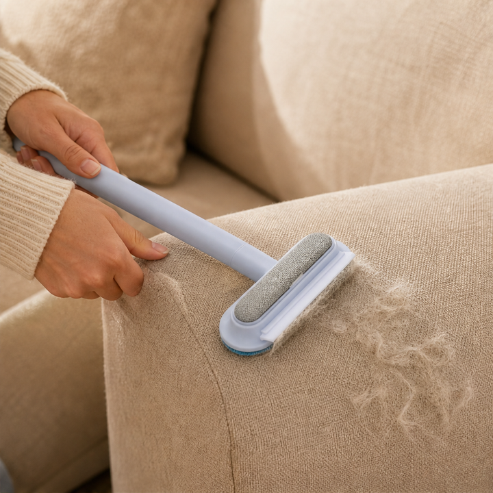 Furlift – Reusable Dual-Texture Pet Hair Remover Brush with Long Handle + 50% OFF lifestyle