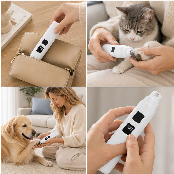 Pawsera – Whisper-Quiet Painless Electric Pet Nail Grinder + 50% OFF lifestyle