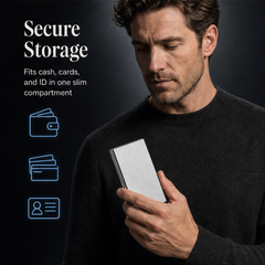 Shieldwick – RFID-Blocking Stainless Steel Card Holder + 50% OFF