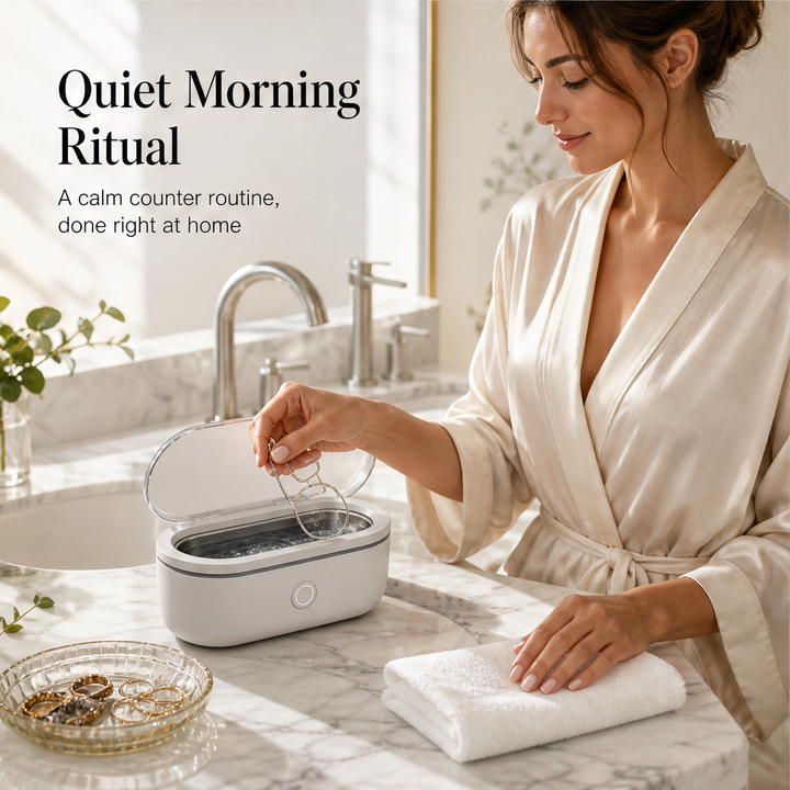 SparkleWave – 3-Minute Ultrasonic Deep Cleaner for Glasses &amp; Jewelry + 50% OFF features