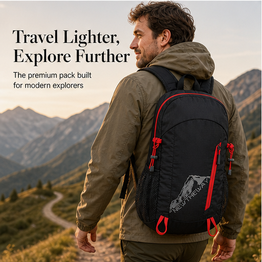Trekvale – Foldable Waterproof 20-35L Camping Backpack features