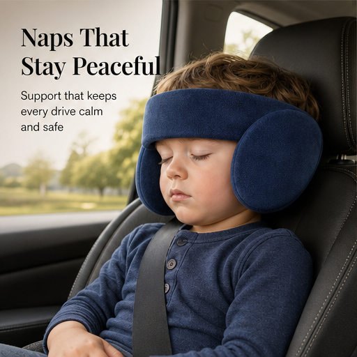 NapCradle – Adjustable Padded Head Support for Kids Car Naps + 50% OFF features