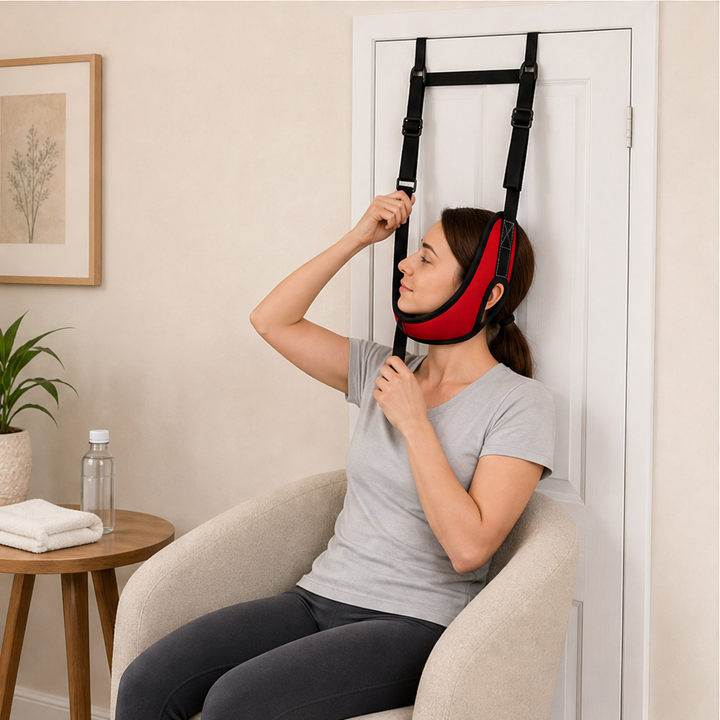 Cervalign – Adjustable Over-Door Cervical Traction Neck Cushion + 50% OFF lifestyle
