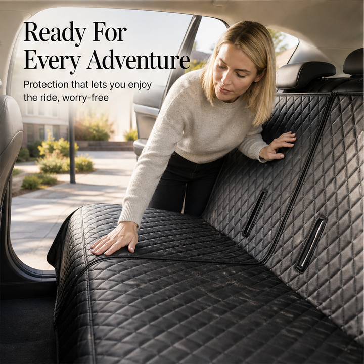 Kernow – Waterproof Split-Zip Foldable Dog Car Seat Cover + 50% OFF features