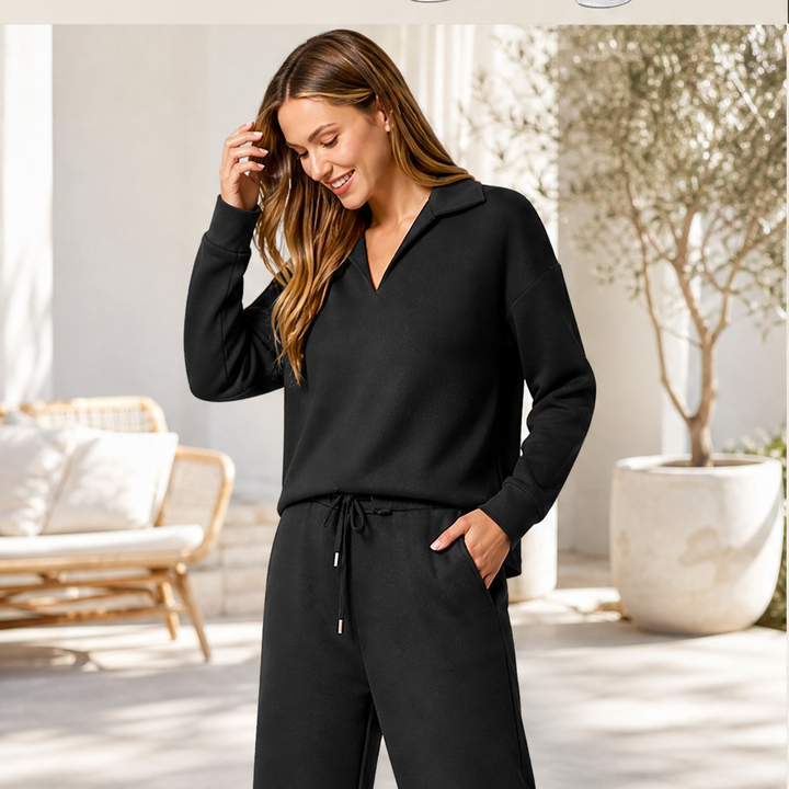 Cloudmere – Slimming V-Neck Cloud-Soft Lounge Set + 50% OFF features