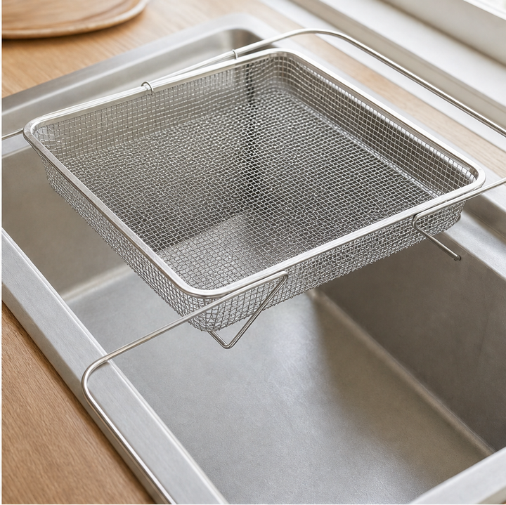 RailBasket – Expandable Stainless Steel Over Sink Dish Drying Rack + 50% OFF lifestyle