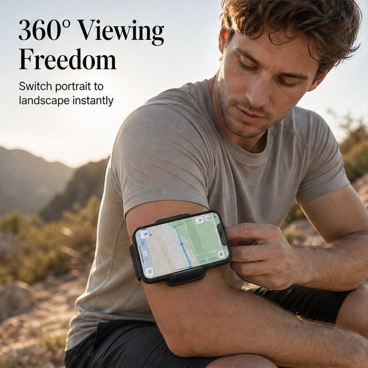 Pivotgrip – 360° Rotating, Snap-Off Wrist &amp; Arm Phone Holder + 50% OFF features