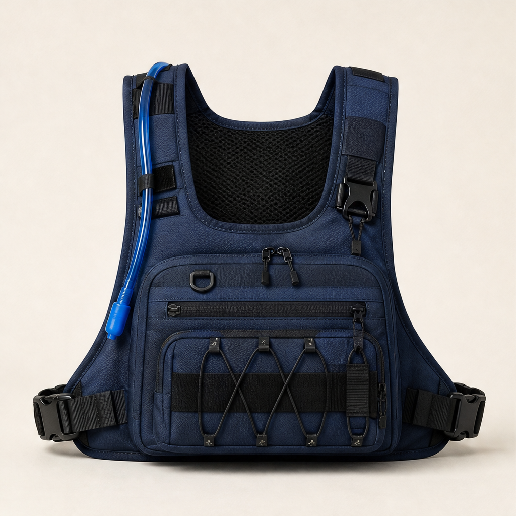 Trailfix – No-Bounce Hydration-Ready Cycling Chest Bag + 50% OFF Navy
