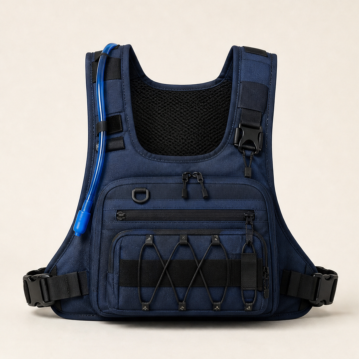 Trailfix – No-Bounce Hydration-Ready Cycling Chest Bag + 50% OFF Navy