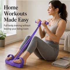 Pullforge – Four-Tube Resistance Pedal Trainer for Home Workouts + 50% OFF