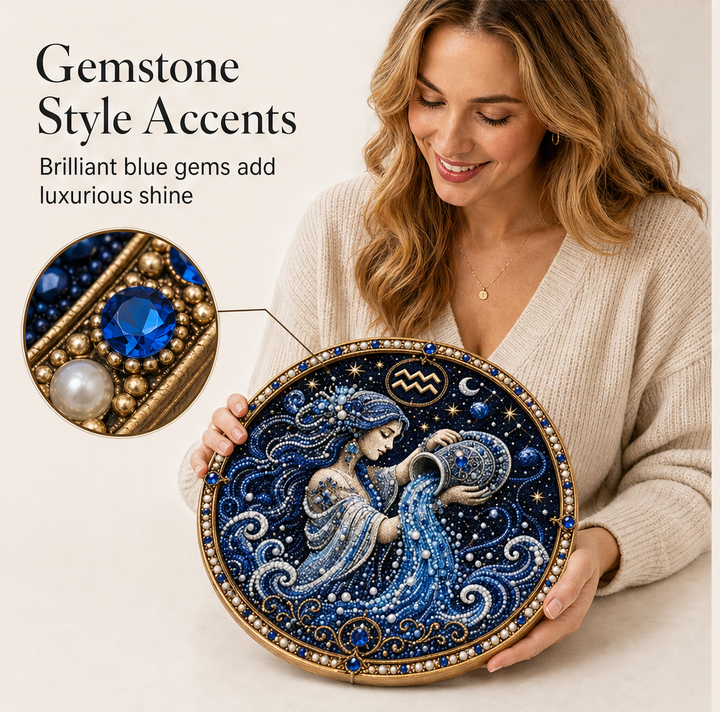 Celestara – Zodiac Pearl Mosaic DIY Diamond Painting Kit + 50% OFF features