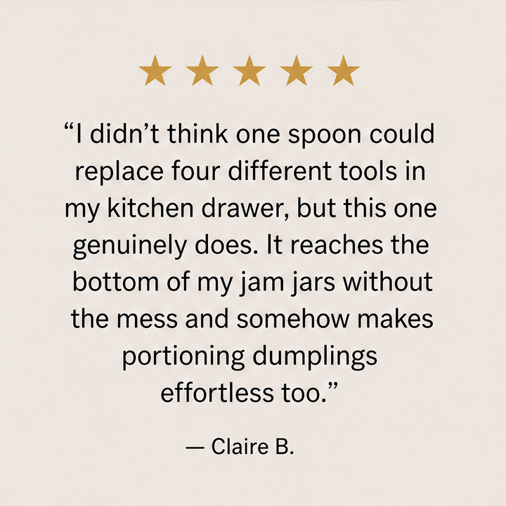Silvane – Mirror-Polished 316L Steel Long-Handle Dessert Spoon + 50% OFF detail