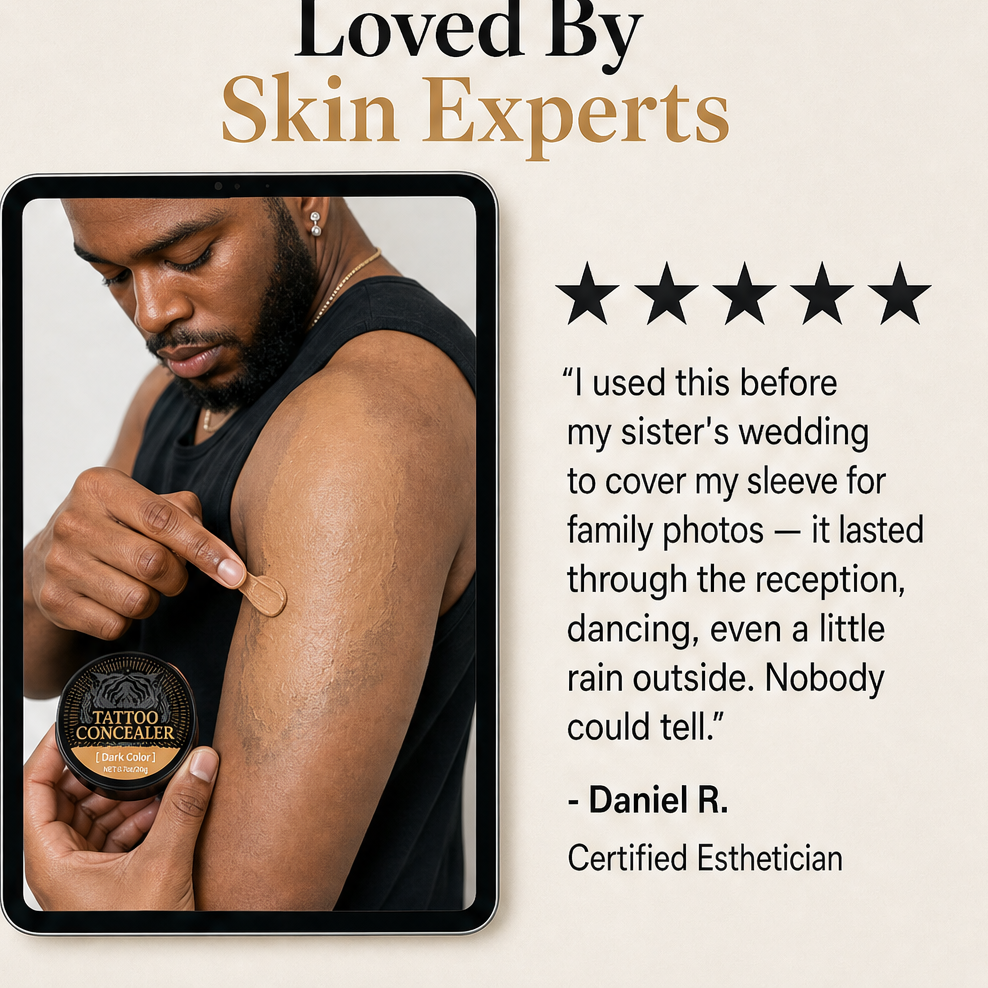 Camoura – Waterproof Dual-Shade Blend Concealer Cream for Tattoos &amp; Scars + BUY 1 + PICK 1 FREE COLOR detail