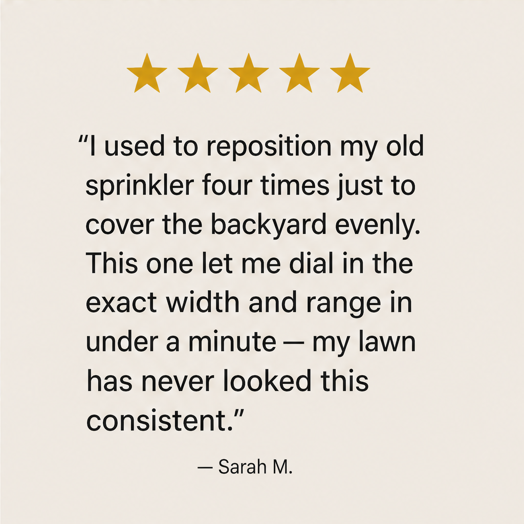 GreenArc – Adjustable 16-Nozzle Heavy Base Lawn Sprinkler + 50% OFF detail