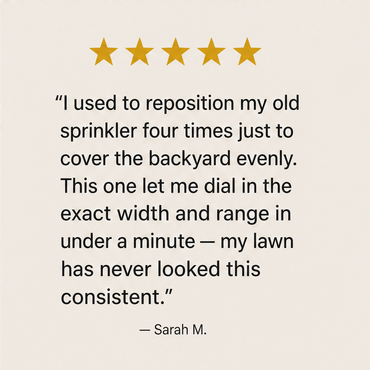 GreenArc – Adjustable 16-Nozzle Heavy Base Lawn Sprinkler + 50% OFF detail