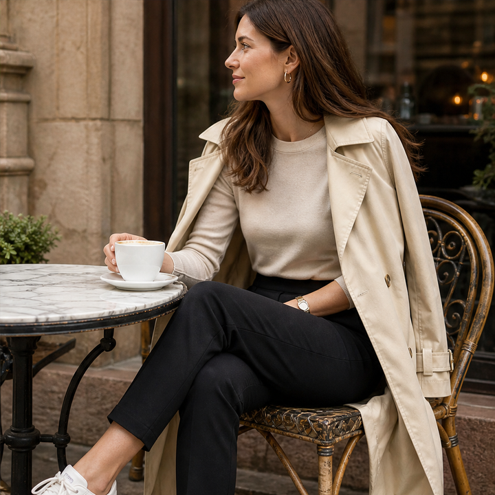 Tavelle – High-Waist Tummy Control Zipper-Pocket Stretch Pants + 50% OFF features