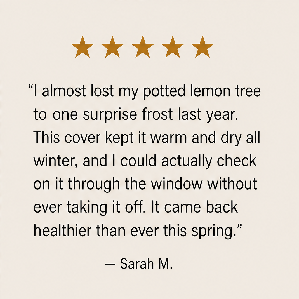 Frostshield – Breathable Zip-Up Winter Cover for Shrubs and Potted Trees + 50% OFF detail