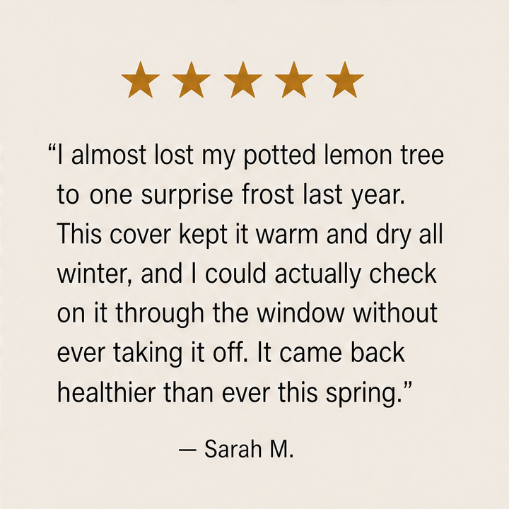 Frostshield – Breathable Zip-Up Winter Cover for Shrubs and Potted Trees + 50% OFF detail
