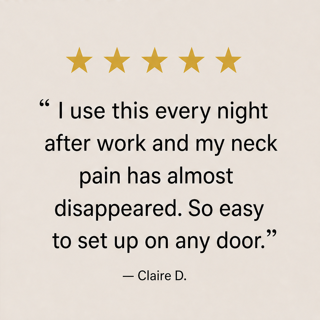 Cervalign – Adjustable Over-Door Cervical Traction Neck Cushion + 50% OFF detail