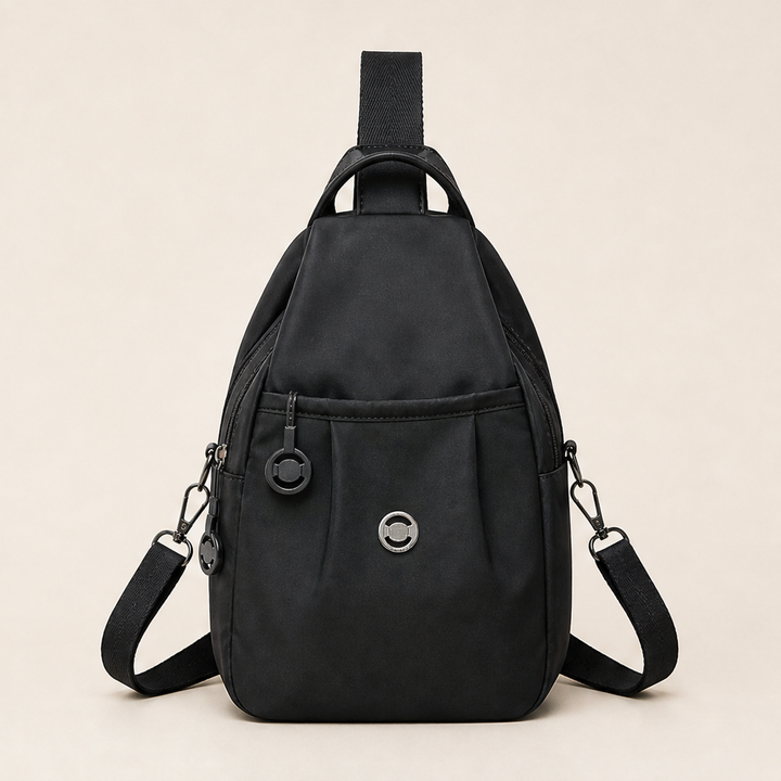 Adaptura – 2-in-1 Convertible Backpack, Crossbody &amp; Chest Bag + 50% OFF Black
