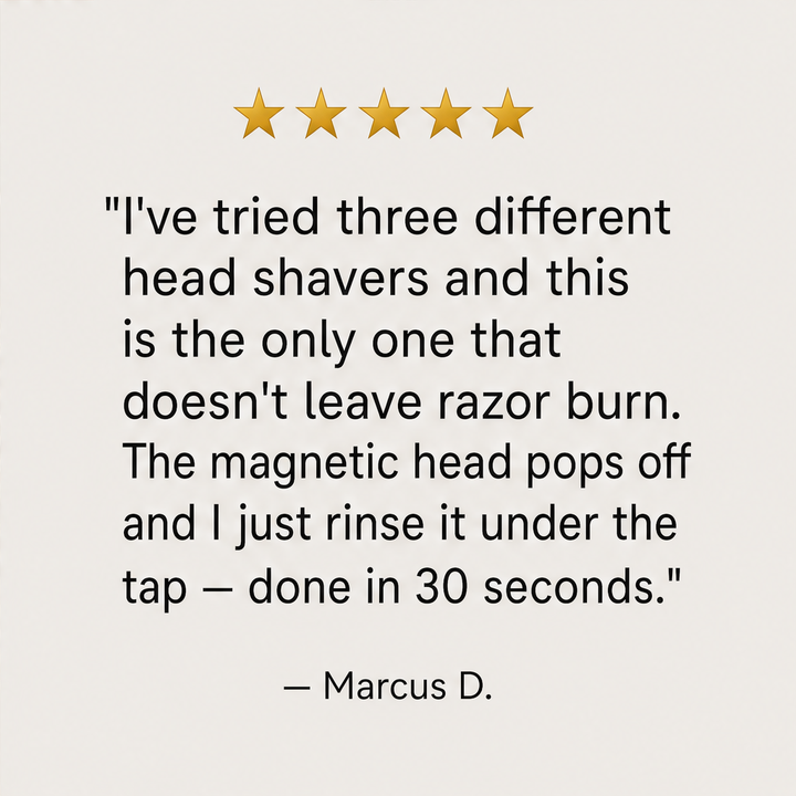 Contoura – 6-Blade Waterproof Head Shaver Kit + 50% OFF detail