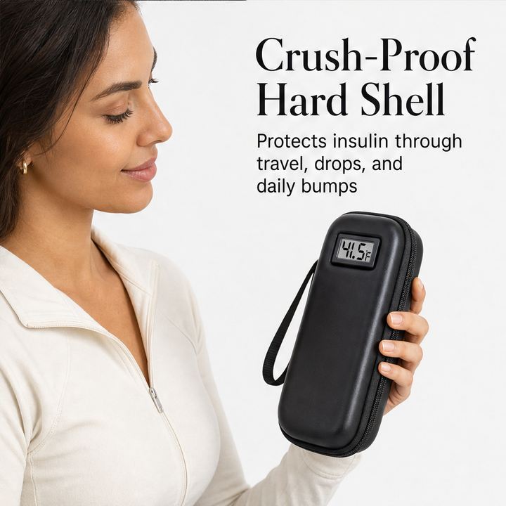 Glacelle – Insulin Cooler Case with Live Temperature Display + 50% OFF features