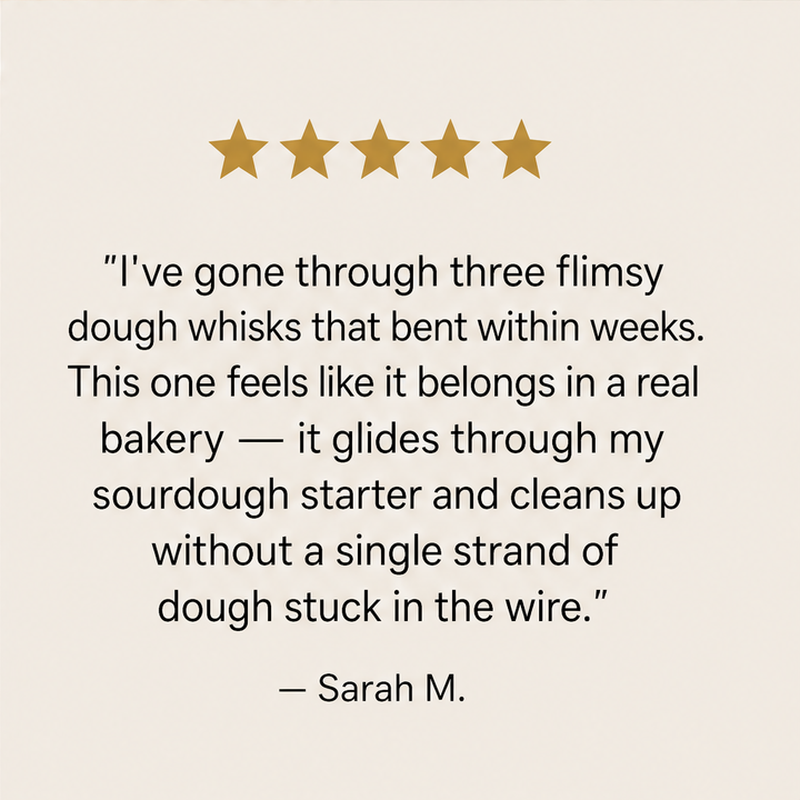 Oakstir – Professional Danish Dough Whisk for Sourdough &amp; Bread + 50% OFF detail