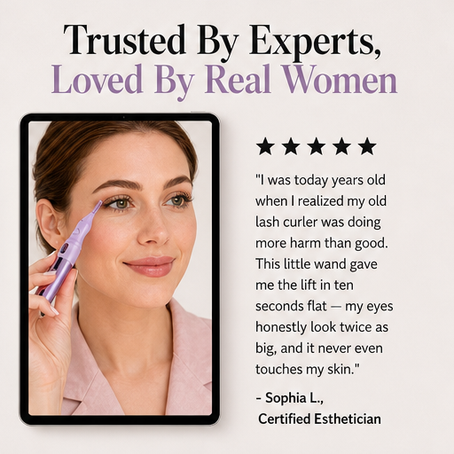 Curlique – Heated LED Display Rechargeable Eyelash Curler detail