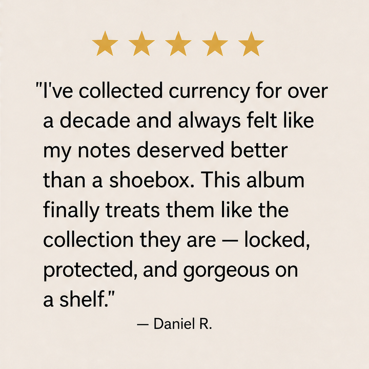 Lockfold – Combination Lock, 100-Slot Currency Collector Album + 50% OFF detail