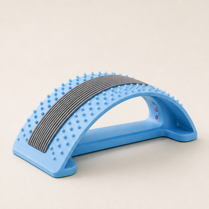 Spinalta – Magnetic Acupressure Lumbar Stretcher for Back Pain Relief + 50% OFF Blue