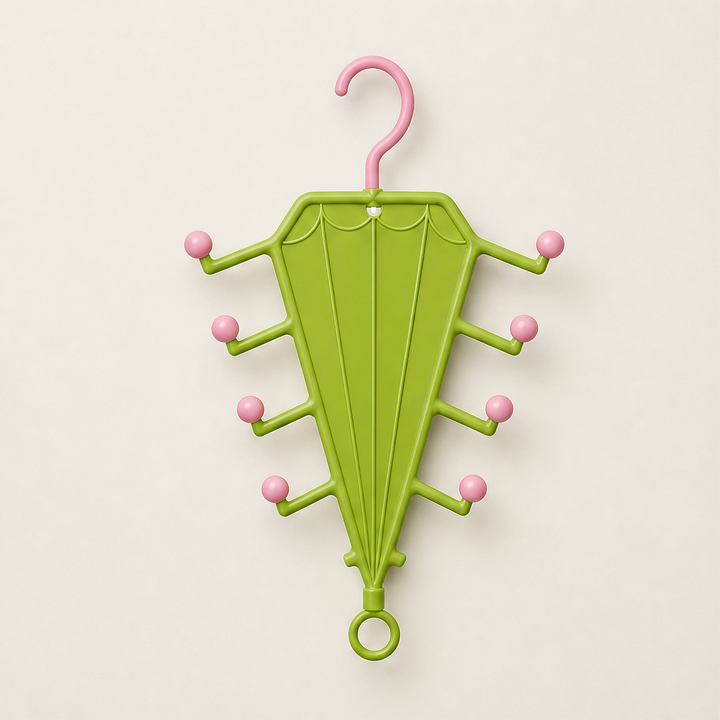 Tanglehold – Space-Saving Double-Sided Umbrella Hanger Rack + 50% OFF Green
